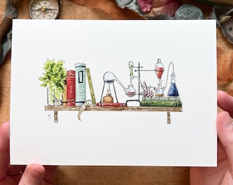 The Mini Chemist’s Shelf Giclée Print