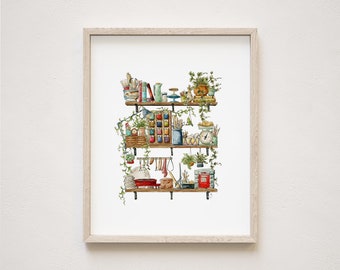 The Potter's Shelves Giclée Print