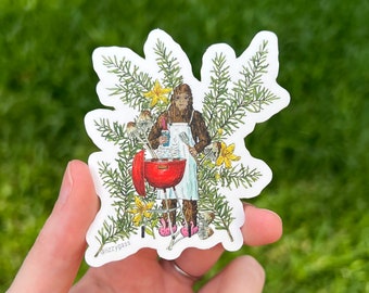 Summer Squatch Vinyl Sticker