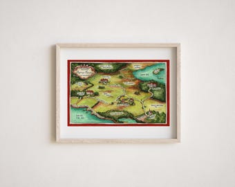 Dubious Map of Regency Romance Print