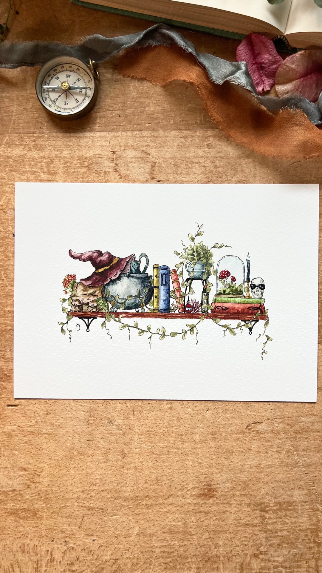 The Mini Witch's Shelf Giclée Print - Etsy