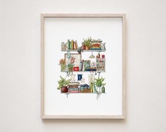 The Nurse's Shelves Giclée Print