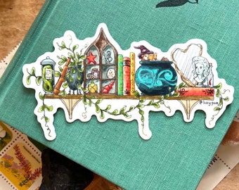 ミニ海の魔女の棚ステッカー