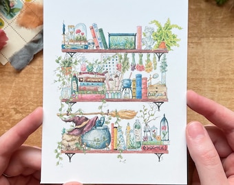 The Witch’s Shelves Postcard