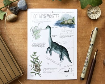 Loch Ness Monster (Nessie) Field Report - Giclée Print