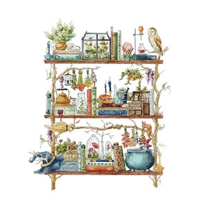Die Regale der Waldhexe Giclée Druck