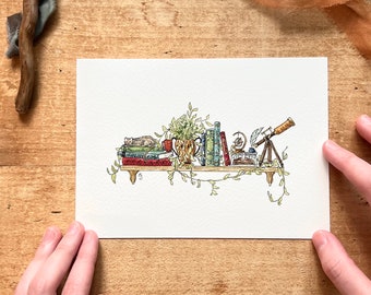 The Mini Astronomer’s Shelf Giclée Print