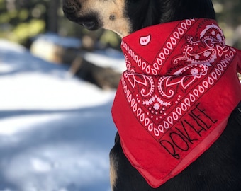 Personalized Bandana - Embroidered Bandana - Personalized Dog Bandana - Embroidered Dog Bandana - Puppy Bandana