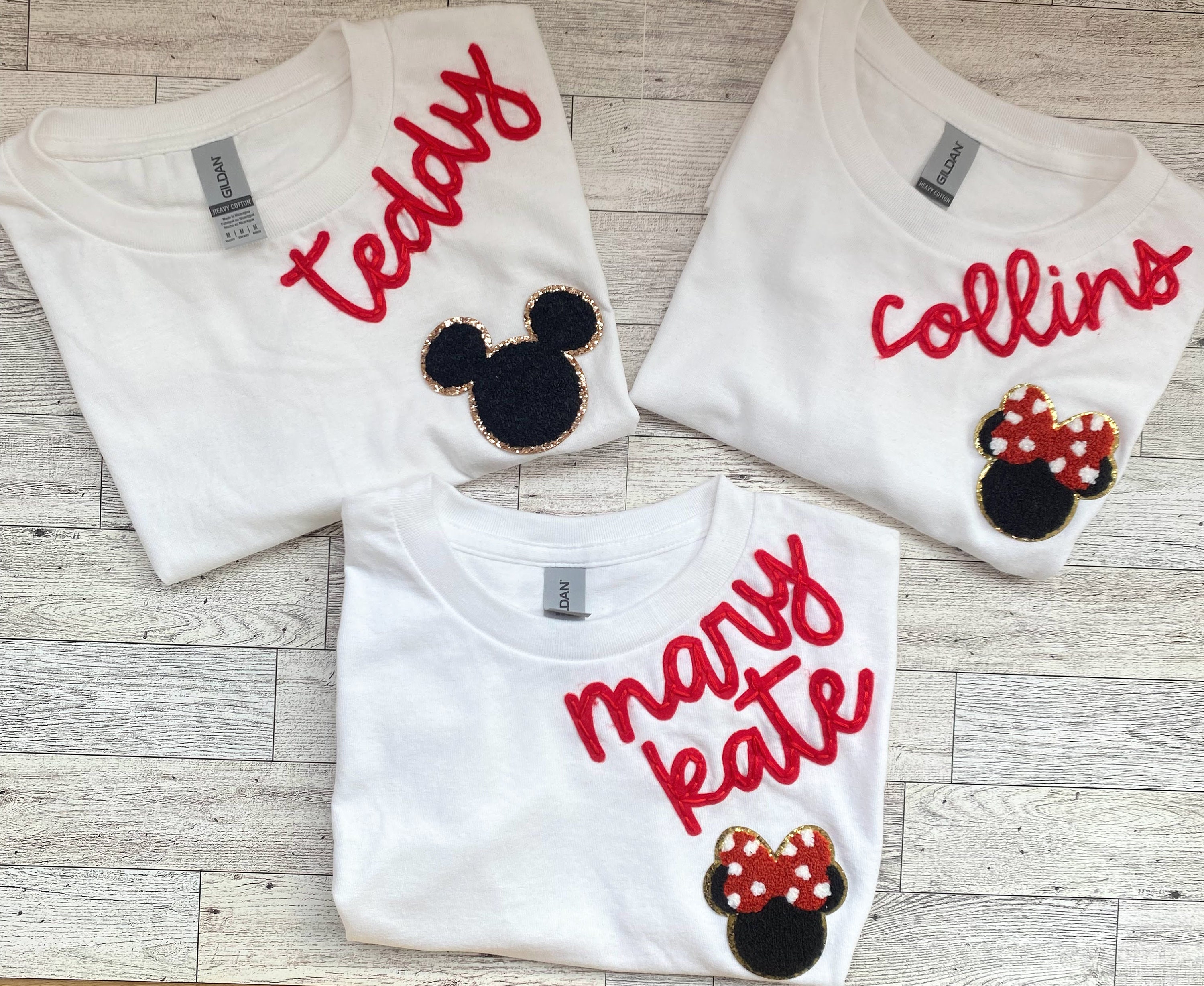 Personalized Embroidered Disney Shirt – Custom Family Vacation Tee – Matching Disney Trip Shirt
