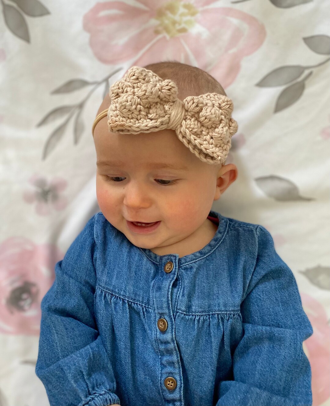 Bobble Dot Bow Baby Girl Bow Girl Bow Newborn Bow Etsy