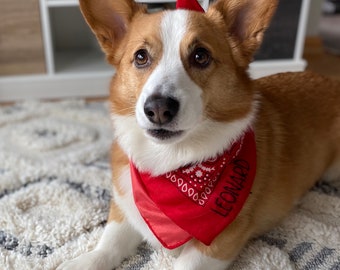Personalized Bandana - Embroidered Bandana - Personalized Dog Bandana - Embroidered Dog Bandana - Puppy Bandana