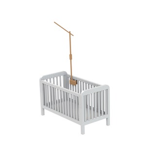 Babybett-Mobile Schaf-Mobile Häkel-Mobile Krippenhalter Armaufhänger Schaf-Mobile Mobile Bébé Mouton Gehäkeltes Mobile Kinderzimmer Dekor Bild 10