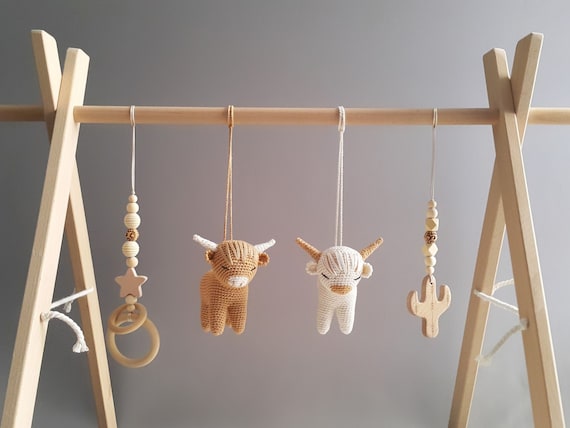 Wooden play gym accessories sales