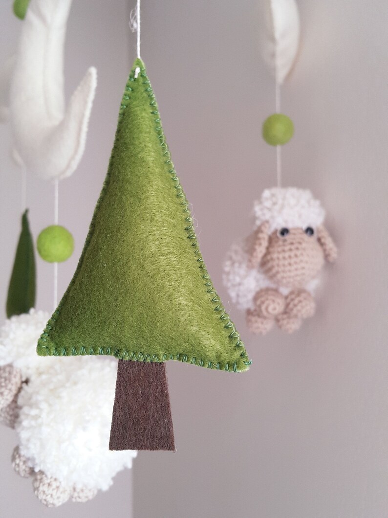 Baby Crib Mobile Sheep Mobile Crochet Mobile Amigurumi Mobile Etsy