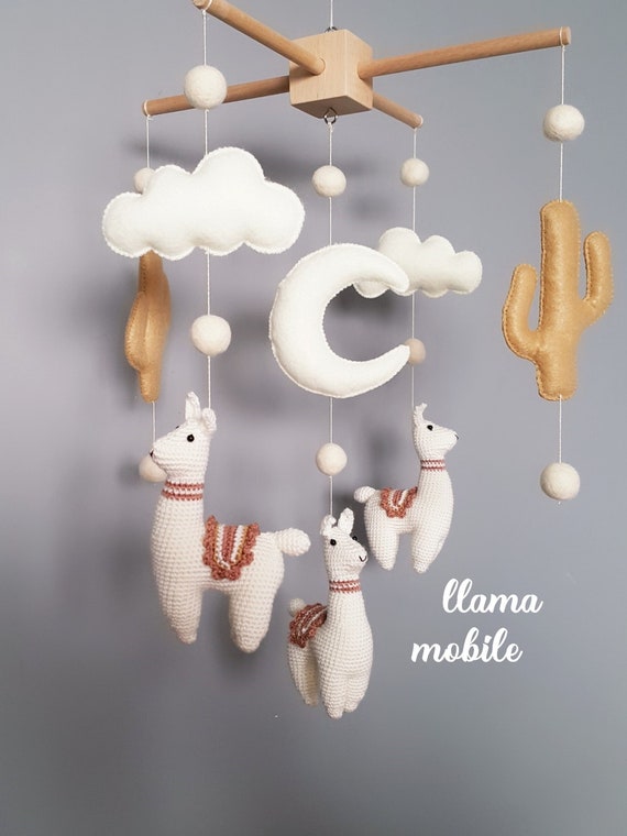 Baby Crib Mobile Sheep Mobile Crochet Mobile Crib Holder Arm Hanger Schaf Mobile  Mobile Bébé Mouton Gehäkeltes Mobile Nursery Decor 