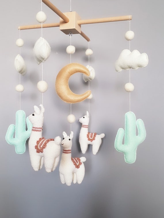 Baby Crib Mobile Goat Mobile Crochet Mobile Crib Holder Arm Hanger