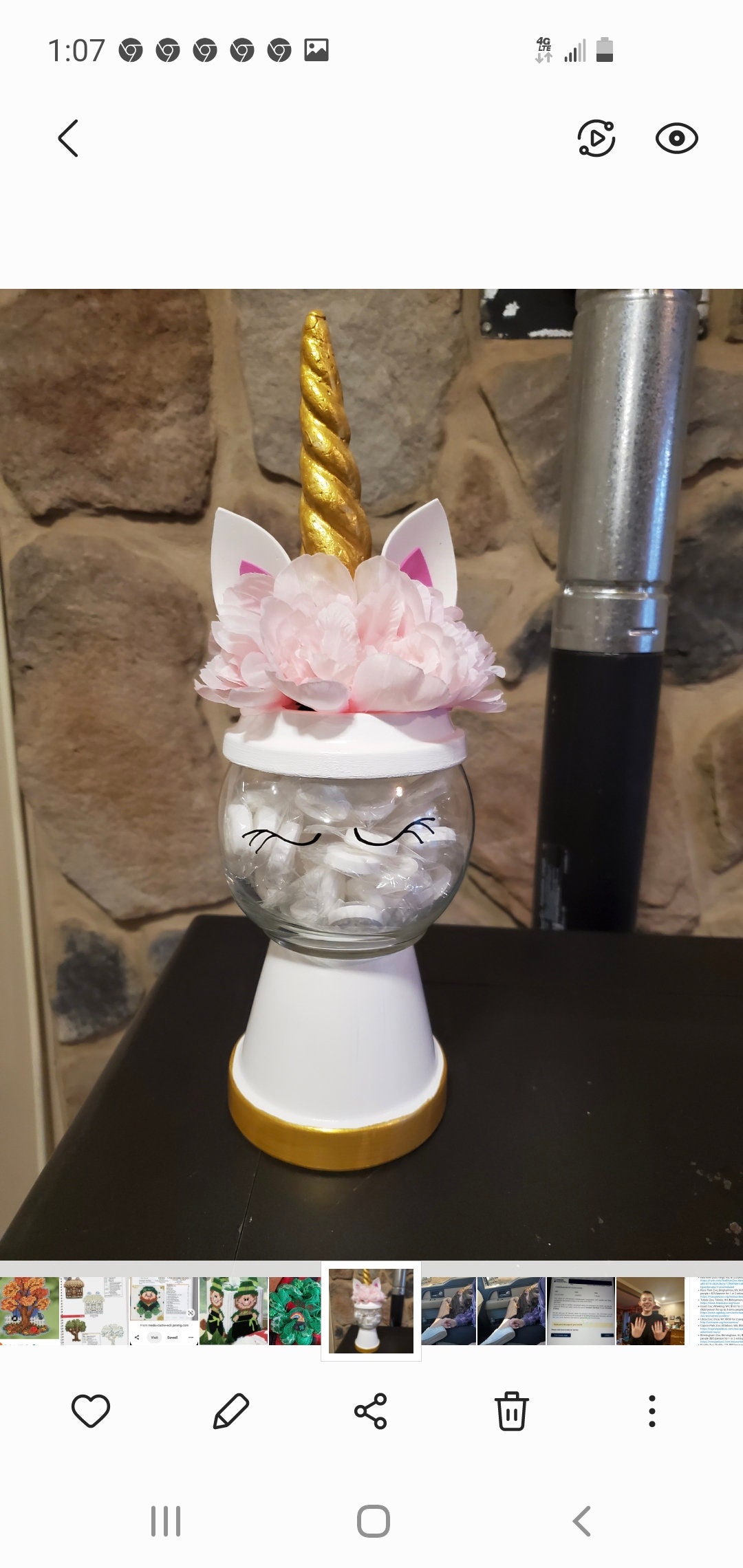 Unicorn Candy Dish Etsy