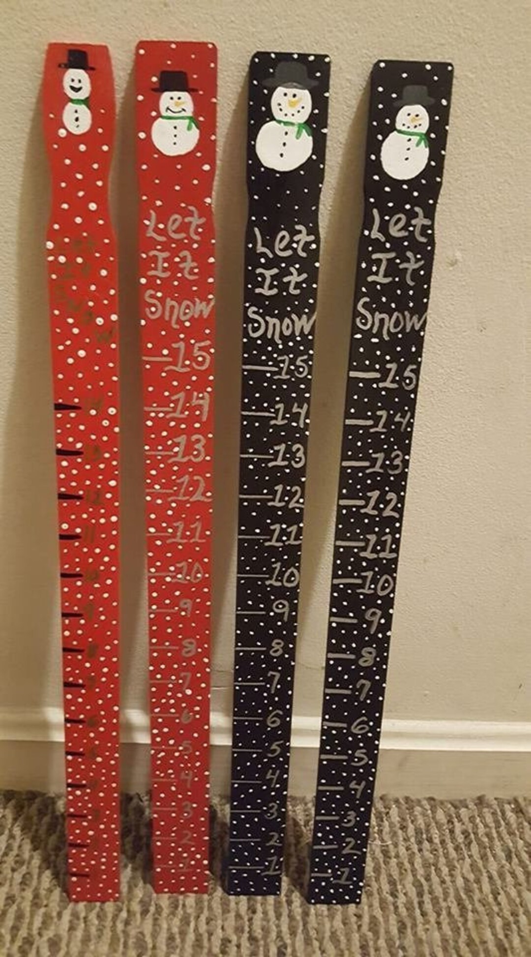 Snow Measuring Sticks Etsy