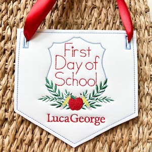 Back to School Banner Back to School Pennant Grandmillennial Back to School First Day of School Pendant First Day of School Flag Pennant