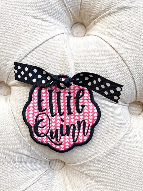 Backpack Name Tag Bag Tags Luggage Tag Fabric Name Tag Fabric Etsy