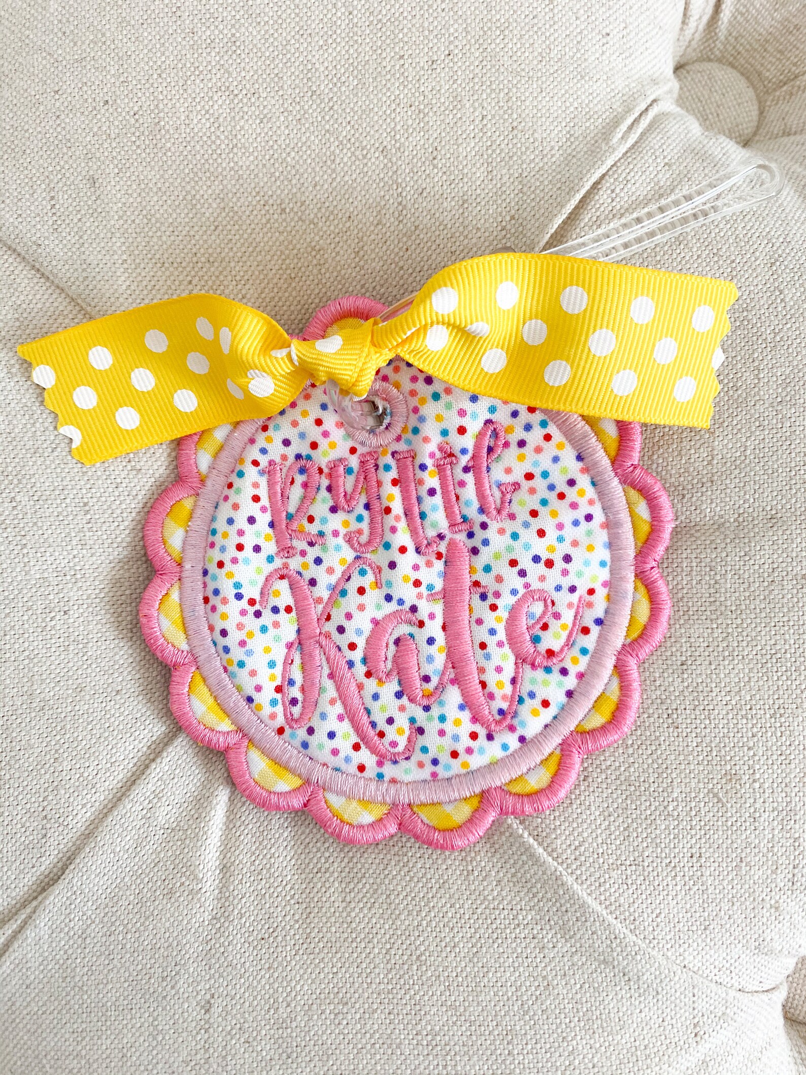 Backpack Name Tag Bag Tags Luggage Tag Fabric Name Tag Fabric Etsy