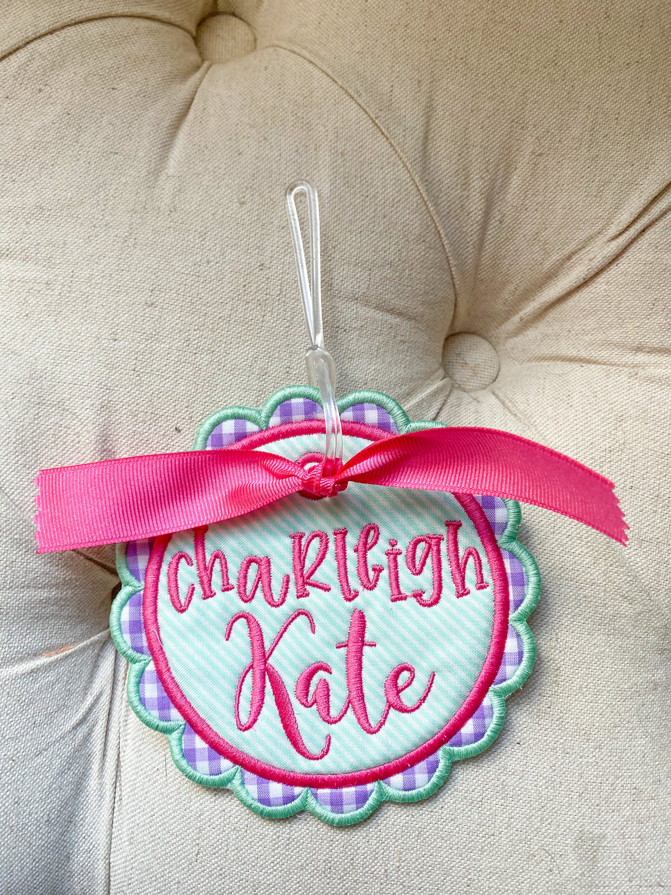 Backpack Name Tag Bag Tags Luggage Tag Fabric Name Tag Fabric Etsy