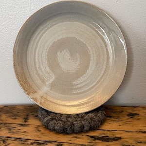 Handmade pottery plate
