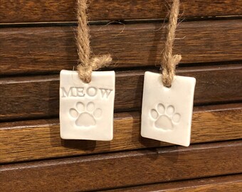 Handmade pet ornament set (2)