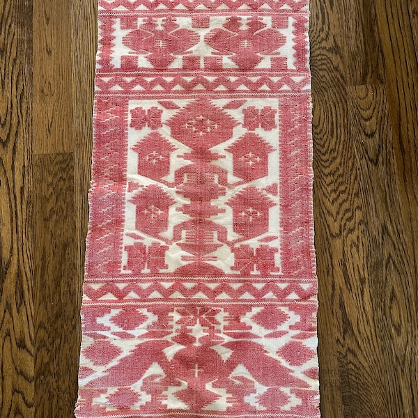 Collection! Oversized Old Ukrainian  towel Rare pattern Traditional Ukrainian towel Homespun hemp