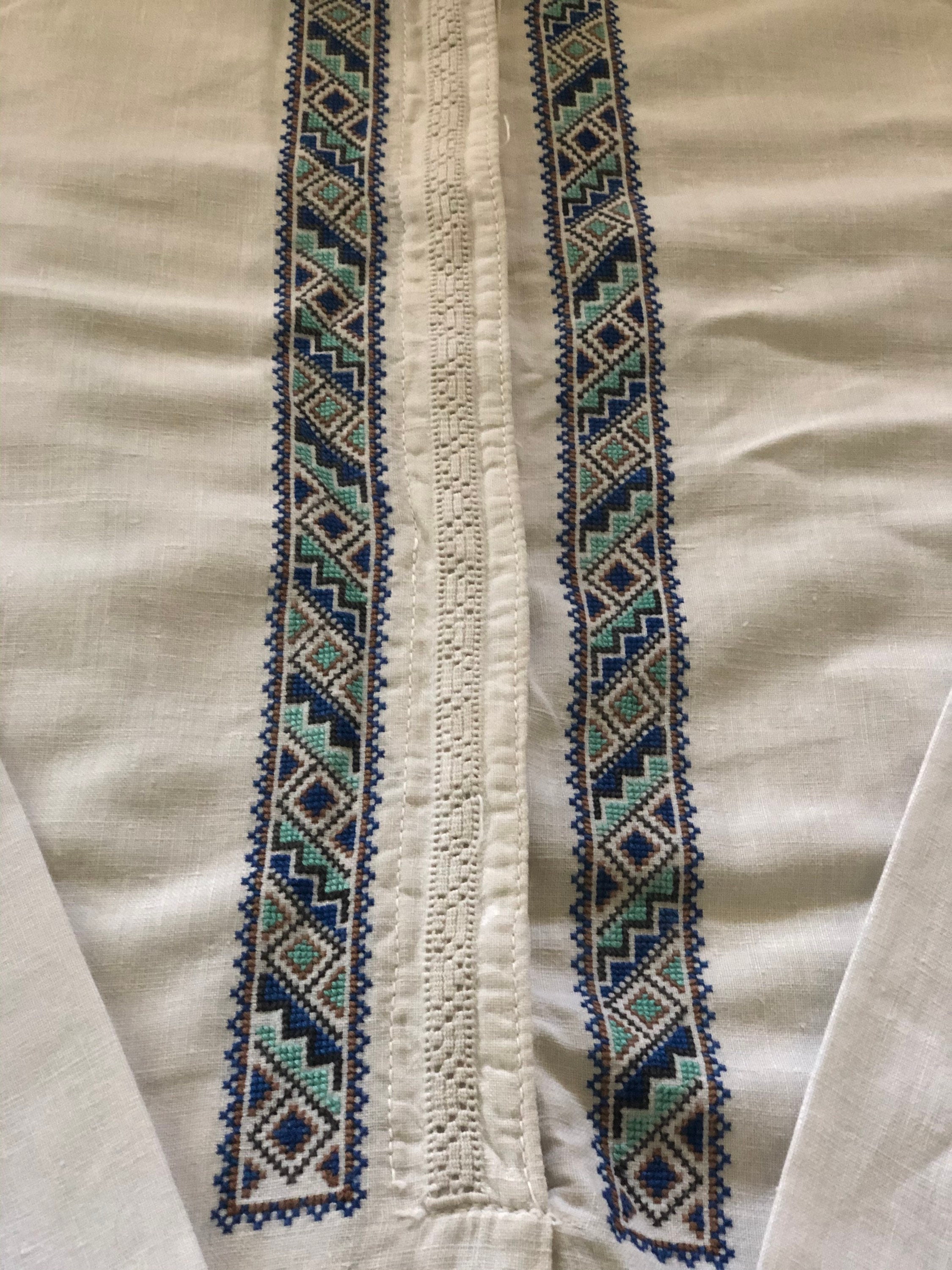 Antique/Vintage Ukrainian mens shirt. Homespun linen. Soft | Etsy