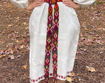 Spacieux et confortable! Robe ukrainienne antique. vintage Vushyvanka Ukrainian Sorochka Homespun chanvre