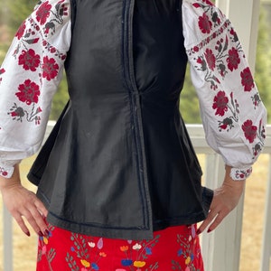 Perfeziona il taglio Gilet ucraino antico / Korsetka Gilet ucraino tradizionale Cotone Korsetka ucraino vintage