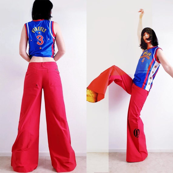 EU-L Y2k Skater Super Flare Pants Overseas Vintage Rave 2000 Deadstock  Prozepink -  Canada