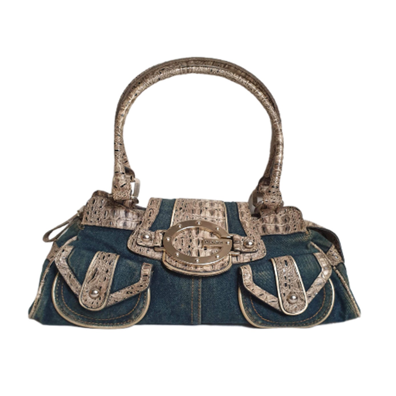 Y2k Guess Denim Shoulder Bag 2000 Millennium Sassy - Etsy Denmark