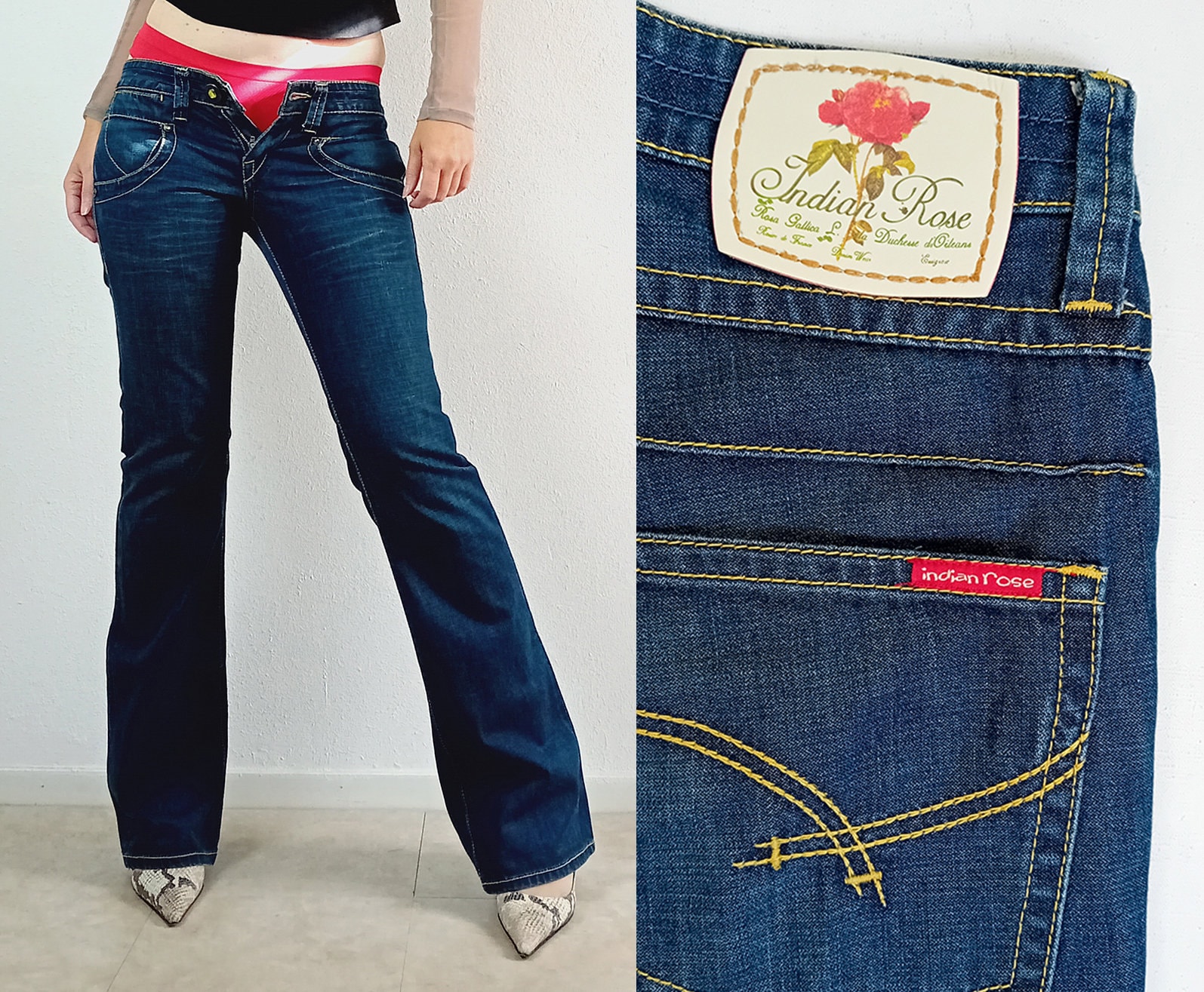 Jeans indian rose sale