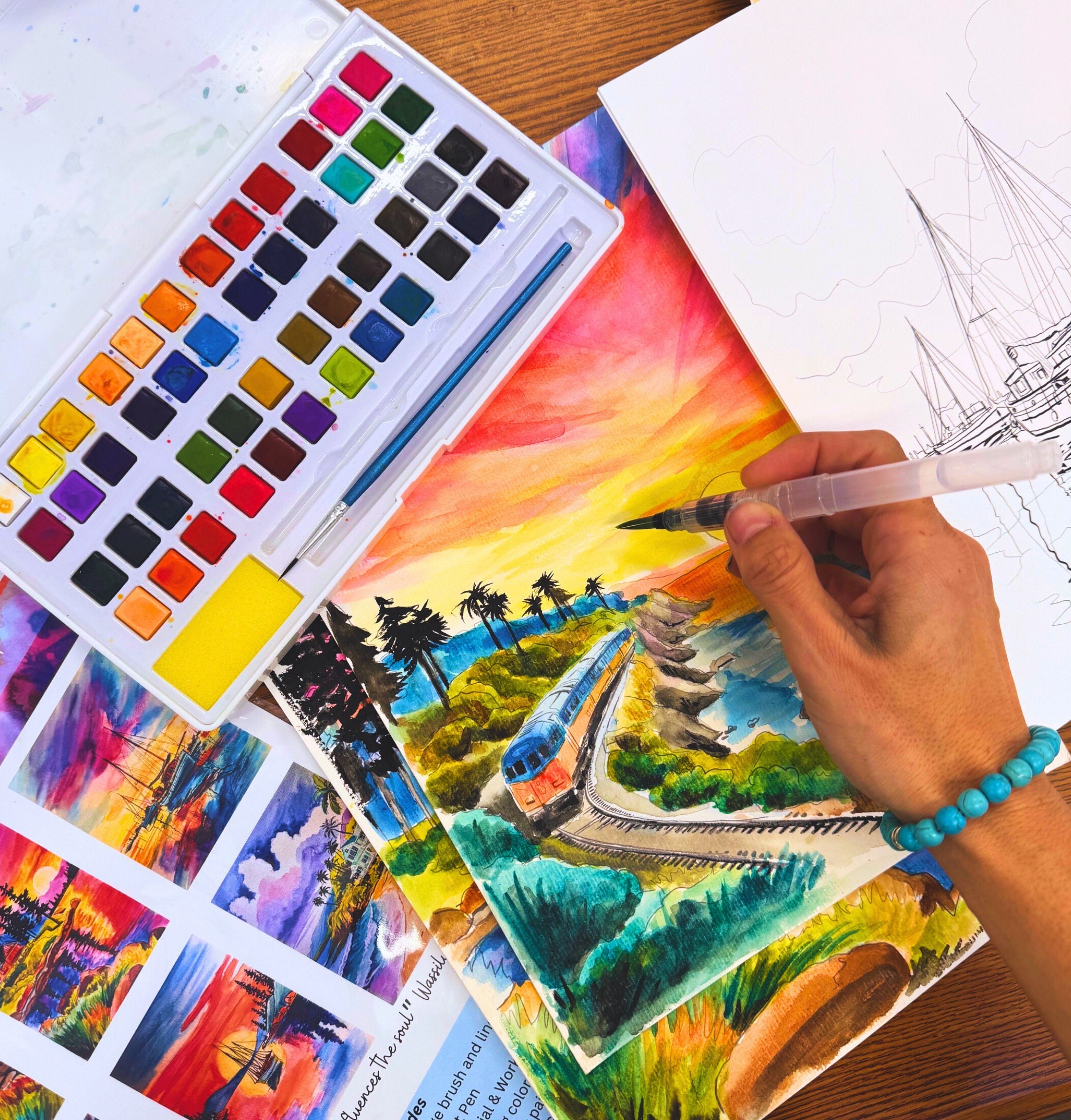 Tombow Europe: Watercoloring Set Seaside