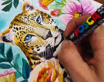 Cats Watercolor Painting Kit, DYI Adult paint kit ,Activity for Kids - Cat Lovers ,Traveling Paint Kit, not paint by numbers, gift for her