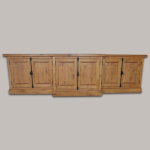 Media Console, TV Stand, Solid Wood, Console Cabinet, Rustic, Knotty Alder, Handmade, Media Cabinet, Entertainment Center