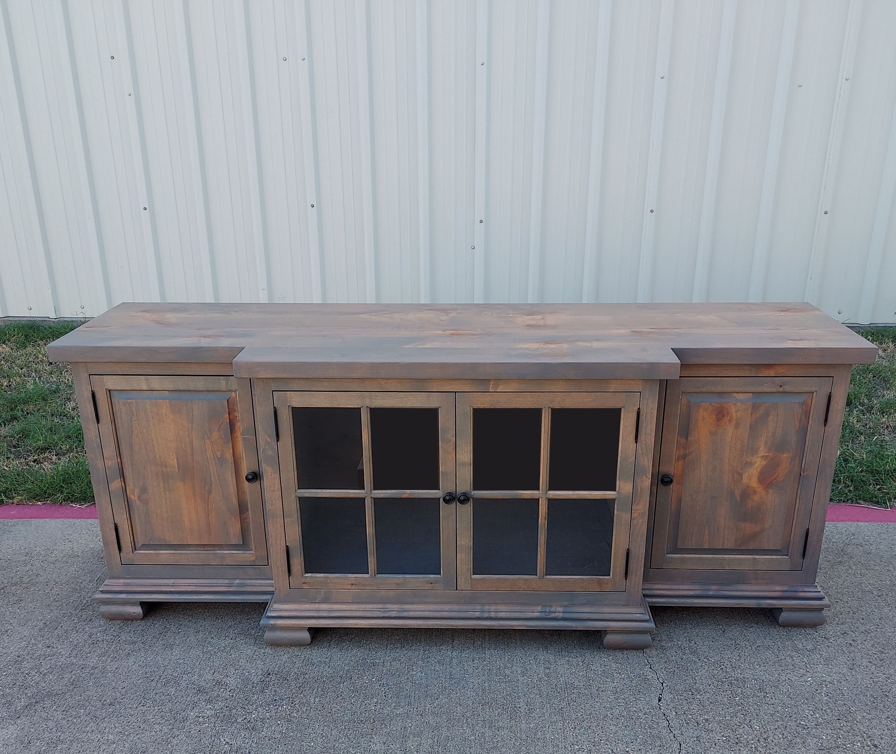 Media Console TV Stand Solid Wood Console Rustic Etsy