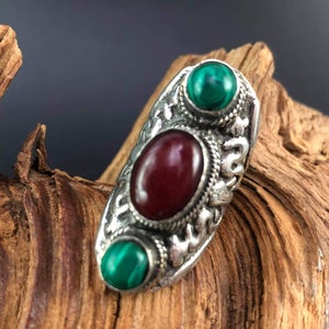 Nepal Tribal Ring ,Vintage Ring, statement Jewelry,  Nepal Ring,Tribal Ethnic , Ring , Massive Ring ,Tibetan Ring, Gift For Her