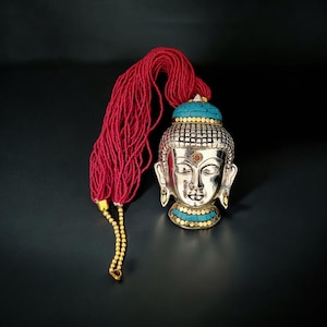 Collar de Buda, joyas budistas, collar religioso, regalos de Buda para él, ella, colgante de cabeza de Buda oriental, collar con colgante de Buda espiritual