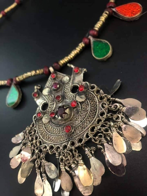 Vintage kuchi Necklace , Tribal Necklace ,BellyDa… - image 10