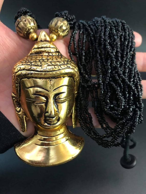Buddha Necklace buddhist Jewelry Religious Necklace Buddha Gifts for Him her eastern Buddha Head Pendant buddha Pendant Necklace Spiritual Etsy UK