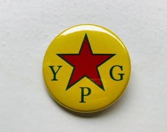 YPG Star Pin - Mylar Plastic Button