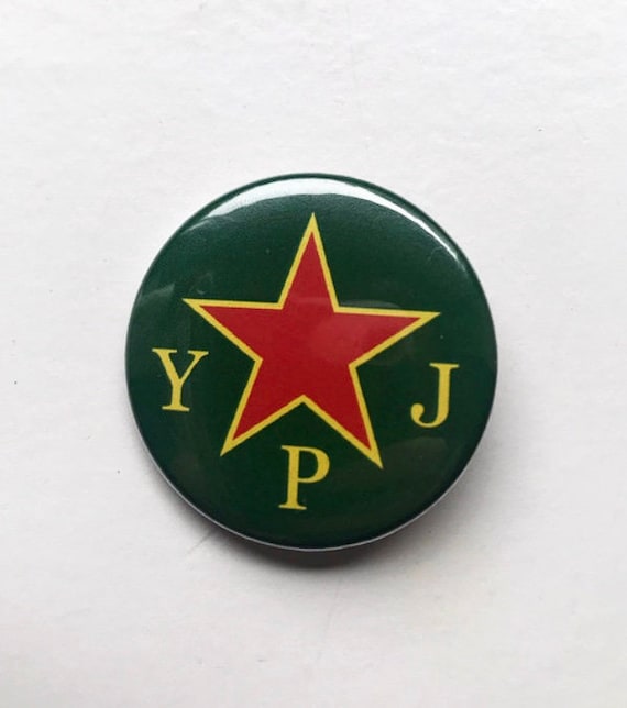 YPJ Star Pin - Mylar Plastic Button