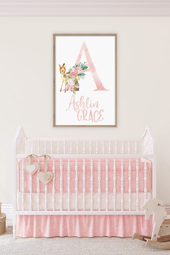 nursery name wall art
