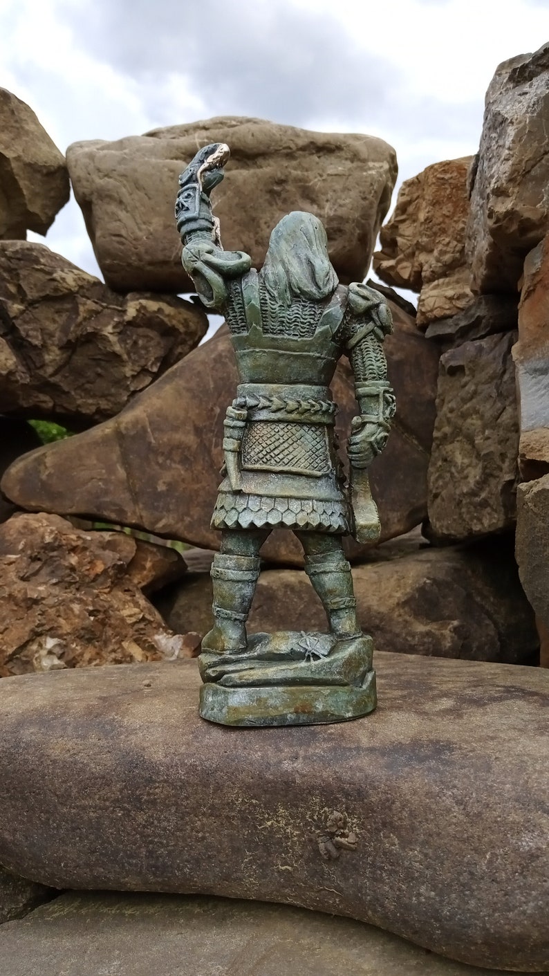 Thor statue Sculpture Thor God Viking decor figurine Asatru Etsy