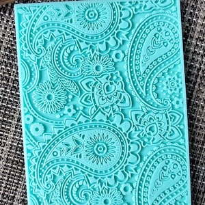 Paisley swirl texture mat sheet mould mold / PMC / Precious Metal Clay / Jewellery Making / Baking / Resin /soap / polymer / cake decorating