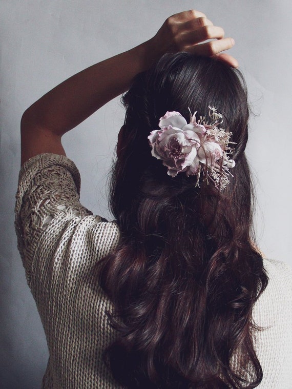 flowers made of hair