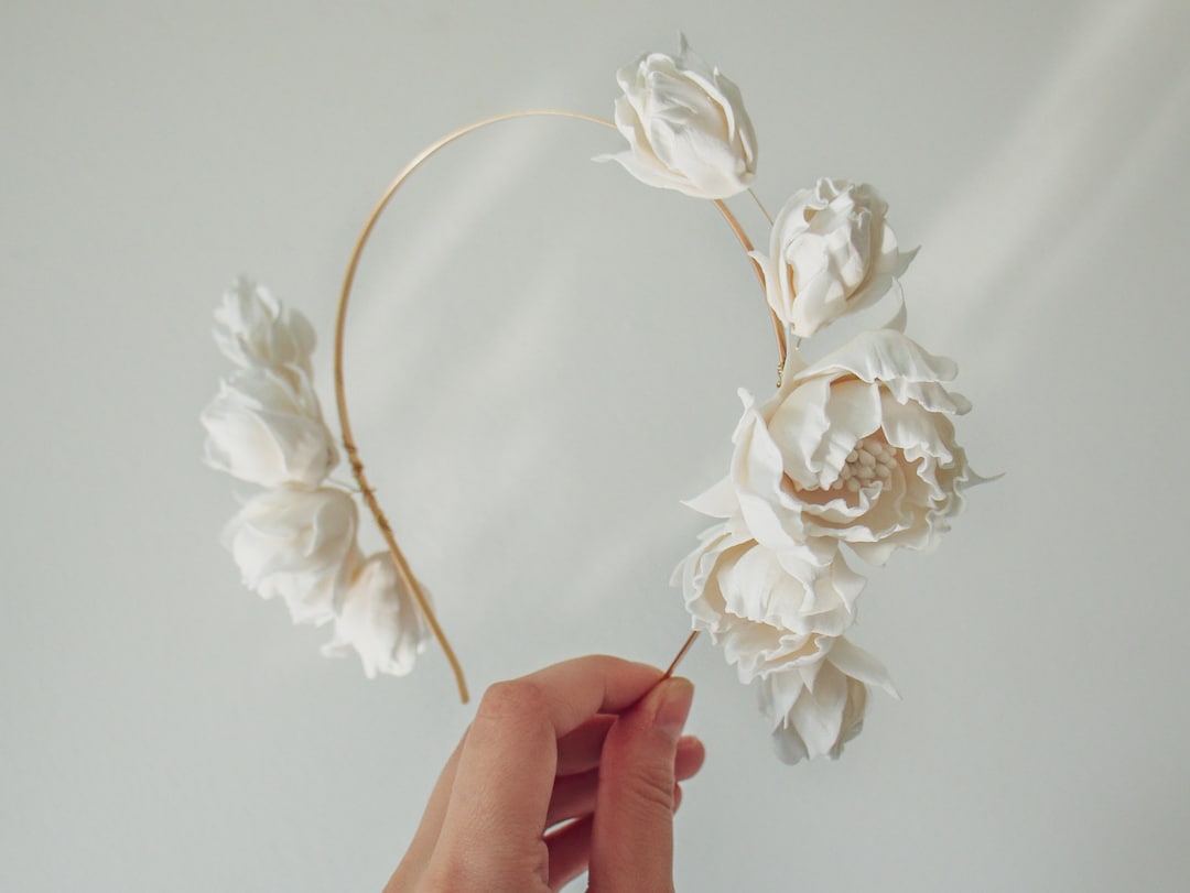 Bridal Wedding Hair Accessories Flower Headband Blue